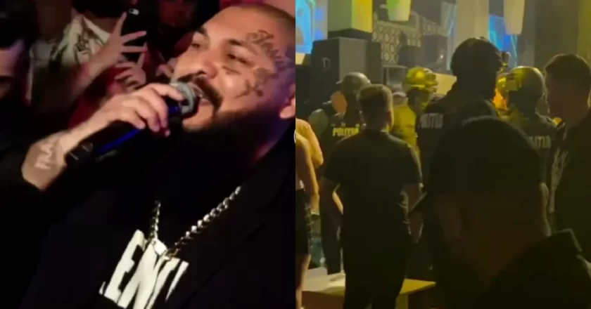 Dani Mocanu, confruntat de mascați la primul concert după eliberarea de arestul la domiciliu. Imaginile evenimentului