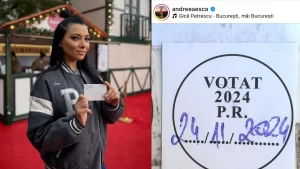 Vedetele își exercită dreptul la vot în primul tur al alegerilor prezidențiale din 2024. Mesajul Andreei Esca: „Nu mor caii când vor câinii!”
