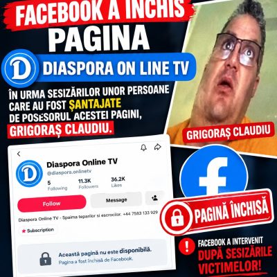 Facebook a inchis pagina Diaspora online tv!